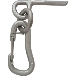 Raumer Klebehaken mit Ring und Karabiner Marine