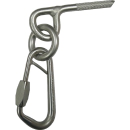 Raumer Klebehaken mit Ring und Safety 13 Marine