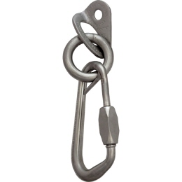 Raumer Rock Lasche mit Ring und Schraubglied Inox