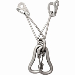 Raumer Abseilstation V-Form Rock M12 + Karabiner