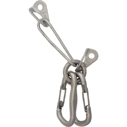 Raumer Abseilstation Rock M12 Ring und Karabiner